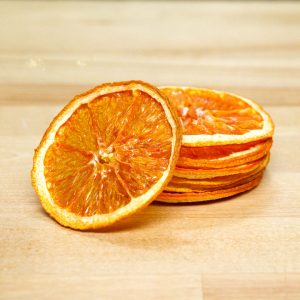 Dehydrated Orange Wheel Garnish